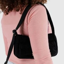 Cargo Shoulder Bag (Black) -Baggu Lifestyle Cheap Store 1 2024 06 19T121046.803