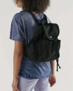 BAGGUDrawstring Backpack - Black