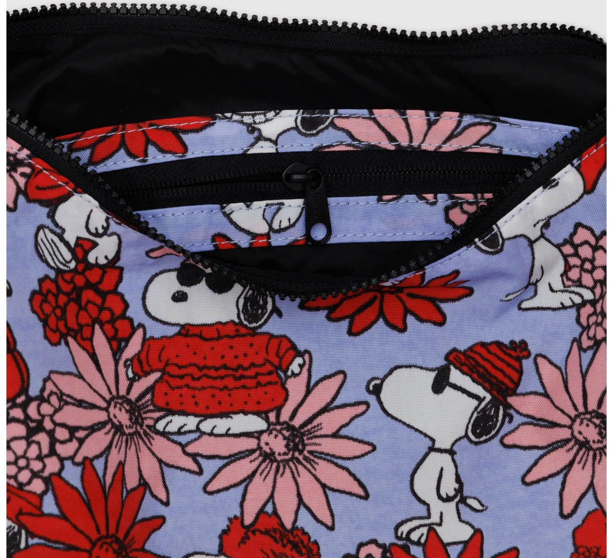 Baggu / Medium Crescent Bag Floral Snoopy - Image 3