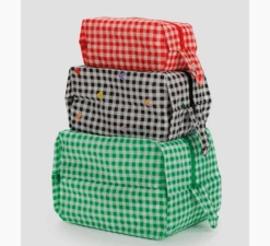 Baggu / 3D Zip Set Gingham