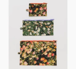 Baggu / Flat Pouch Set Photo Florals