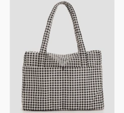 Baggu / Black & White Gingham Carry-On Cloud Bag