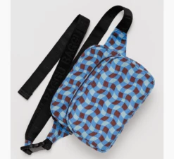 Baggu / Wavy Gingham Blue Fanny Pack