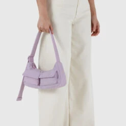 Cargo Shoulder Bag -Baggu Lifestyle Cheap Store Cargo Shoulder Bag Heavyweight Dusty Pink 2