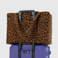 Cloud Carry-on Bag (Leopard) -Baggu Lifestyle Cheap Store Cloud Carry On Bag Heavyweight Leopard 2