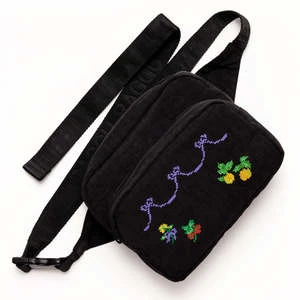 BAGGUEmbroidered Cross Stitch Fanny Pack 1 BAGGUEmbroidered Cross Stitch Fanny Pack