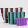 BAGGUBAGGU Go Pouch Set - Vacation Stripe Mix