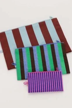 BAGGUBAGGU Go Pouch Set - Vacation Stripe Mix -Baggu Lifestyle Cheap Store Go Pouch Set Vacation Stripe Mix 20231031221438 2