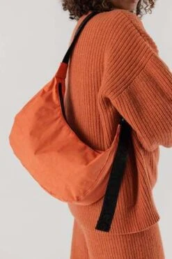 BAGGUMedium Nylon Crescent Bag - Orange