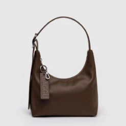 Baggu Lifestyle Cheap Store -Baggu Lifestyle Cheap Store Mini Leather Shoulder Bag Recycled Leather Brown