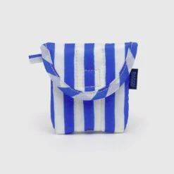 Puffy Earbuds Case -Baggu Lifestyle Cheap Store Puffy Earbuds Case Ripstop Blue Painted Stripe