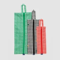 3D Travel Zip Set (Gingham) -Baggu Lifestyle Cheap Store RuffinItPant IceBlue 2024 02 15T162104.299