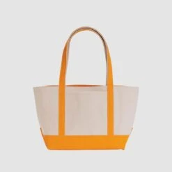 Medium Heavyweight Canvas Tote (Tangerine)