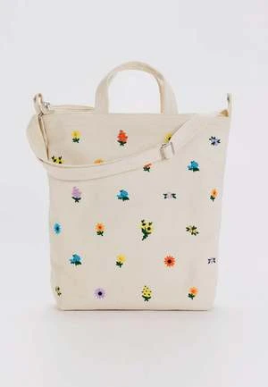 BAGGUZip Duck Bag - Embroidered Ditsy Floral 2 BAGGUZip Duck Bag - Embroidered Ditsy Floral - Image 2