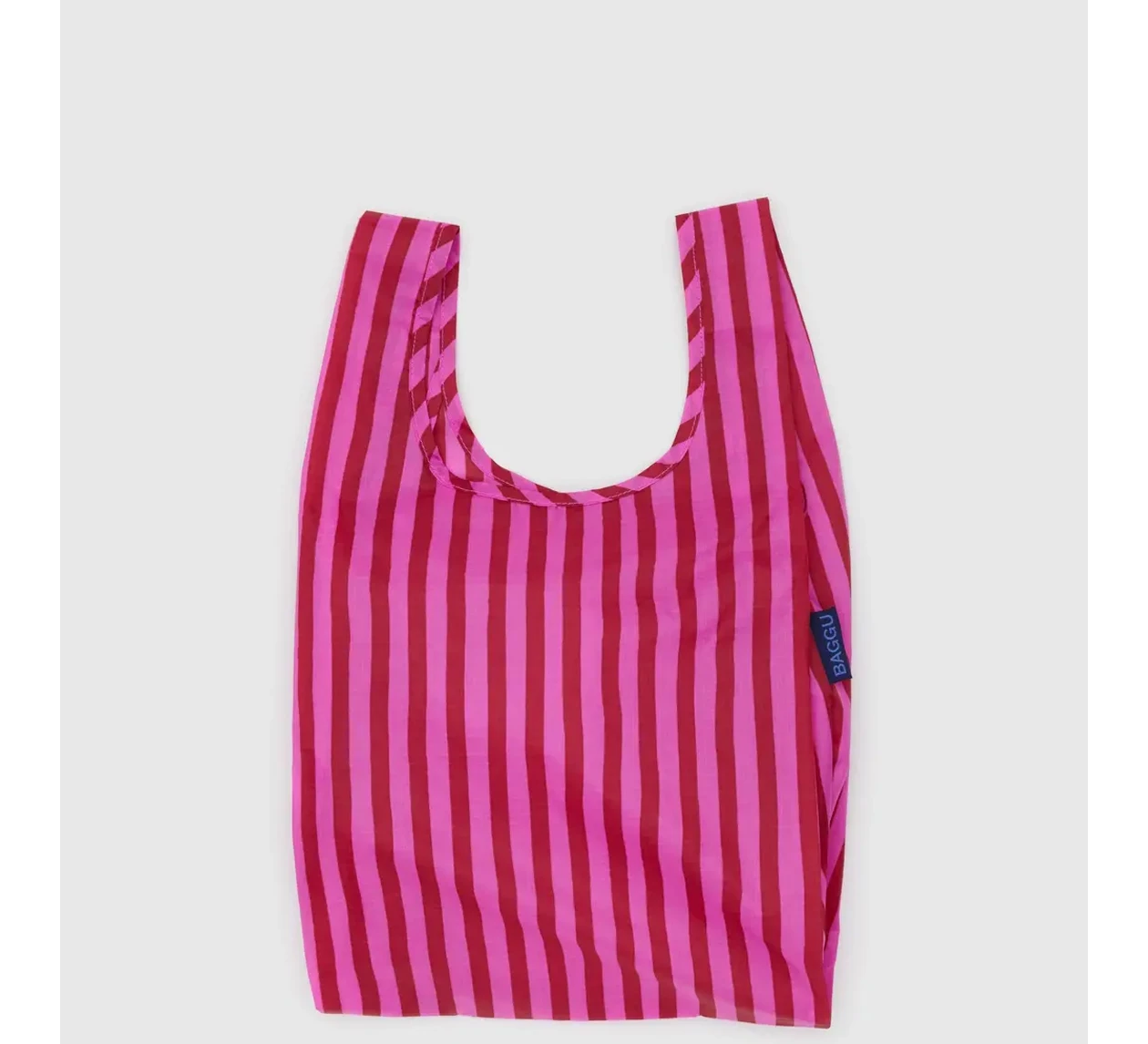Baggu / Baby Baggu Pink & Red Painted Stripe 1 Baggu / Baby Baggu Pink & Red Painted Stripe