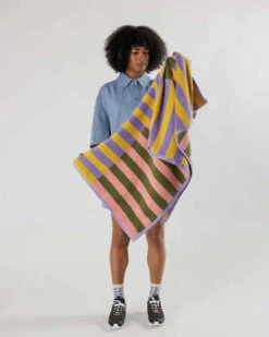BAGGUBath Towel - Sunset Quilt Stripe