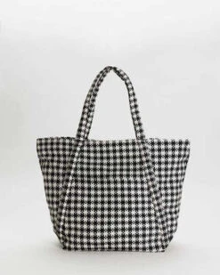 Baggu Lifestyle Cheap Store 24 BAGGUCloud Bag - Black/White Pixel Gingham