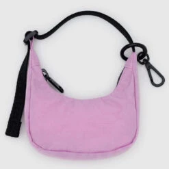 Peony Crescent Bag Charm