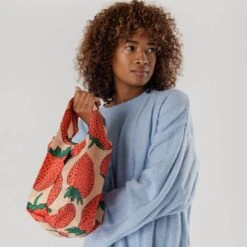 Baby Baggu Strawberry -Baggu Lifestyle Cheap Store person using baby baggu strawberry