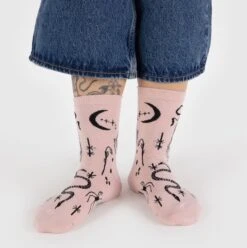 Ballet Icons Crew Socks -Baggu Lifestyle Cheap Store person wearing ballet icons crew socks