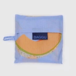 Standard Baggu Cantaloupe Blue -Baggu Lifestyle Cheap Store standard baggu cantaloupe blue folded