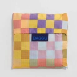 Standard Baggu Medium Check Multi -Baggu Lifestyle Cheap Store standard baggu medium check multi folded