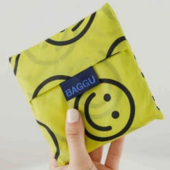 Standard Baggu Yellow Smiley Face -Baggu Lifestyle Cheap Store standard baggu yellow smiley face folded